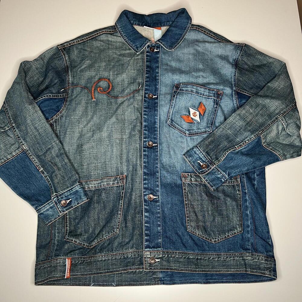 Rocawear Men’s Patchwork Denim Workwear Jacket XL Hong Kong‎ Limited Edition